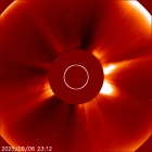 Latest LASCO C2 image of the Sun