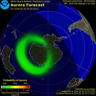 Current Southern hemispheric power input map