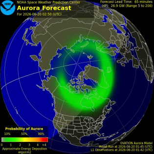 Current Northern hemispheric power input map