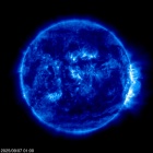 Click for time-lapse image of the sun