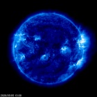 Click for time-lapse image of the sun