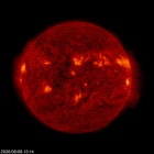 Click for time-lapse image of the sun