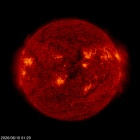 Click for time-lapse image of the sun