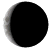 Waning Crescent, 25 days, 6 hours, 9 minutes in cycle