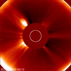 Latest LASCO C2 image of the Sun