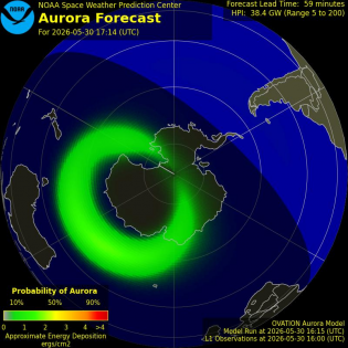 Current Southern hemispheric power input map