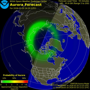 Current Northern hemispheric power input map