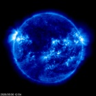 Click for time-lapse image of the sun